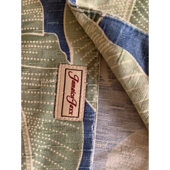 Jamaica Jaxx Silk Shirt Mens Size XXL Hawaiian Floral Short Sleeve Button Up SEE - Picture 4 of 8